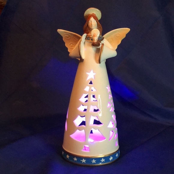 🎄 Ceramic LED Illuminated Angel Christmas Decoration | 2008 | Home Elegance - Picture 7 of 16